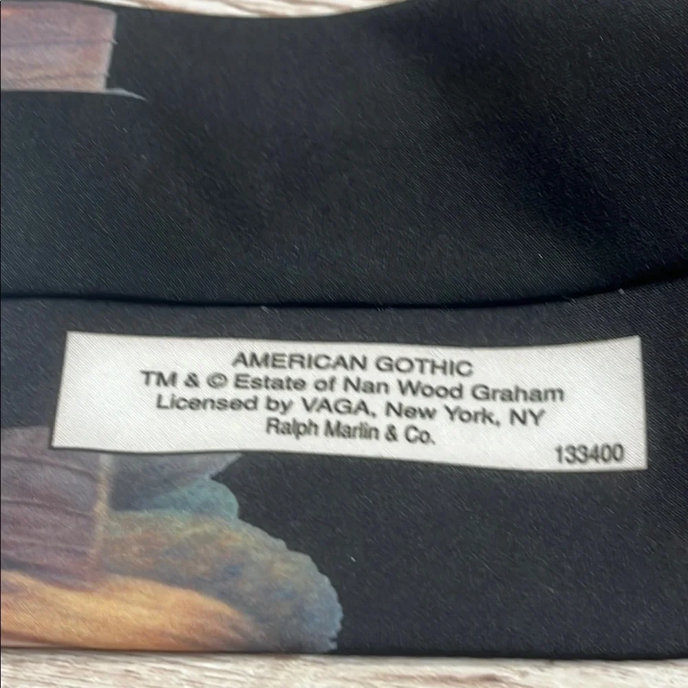 Ralph Marlin Black American Gothic Tie